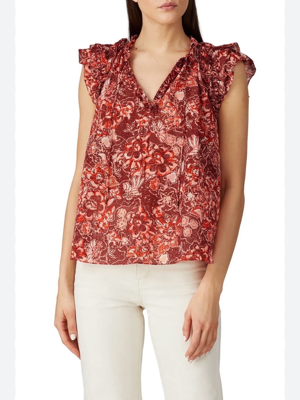 Ulla Johnson Rina Top in Coral